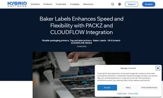 Preview of the Baker Labels Case Study