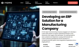 Preview of the Manufacturing Company Case Study