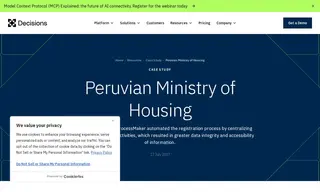Preview of the Peruvian Ministry of Housing Case Study