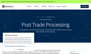 Preview of the C3 Post Trade Case Study