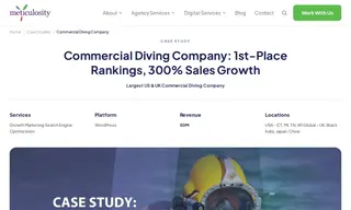 Preview of the Largest US & UK Commercial Diving Company Case Study