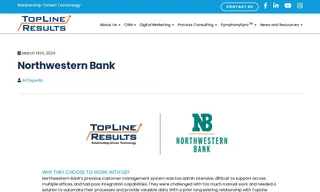 Preview of the Northwestern Bank Case Study