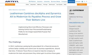 Preview of the Leatherman Tool Group Case Study