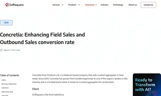 Preview of the Concretia Rock Products Ltd. Case Study