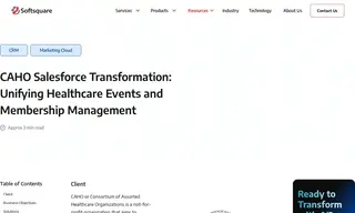 Preview of the Consortium of Assorted Healthcare Organizations Case Study
