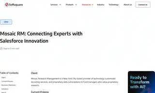 Preview of the Mosaic Research Management Case Study
