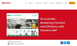 Preview of the SS Scientific Ltd Case Study