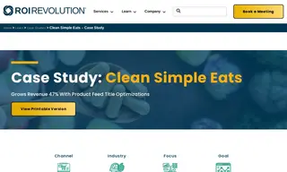 Preview of the Clean Simple Eats Case Study