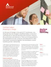 Preview of the Sheffield Hallam University Case Study