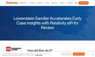 Preview of the Lowenstein Sandler Case Study
