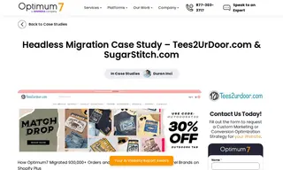 Preview of the Tees2UrDoor.com and SugarStitch.com Case Study