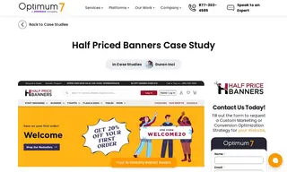 Preview of the Half Priced Banners Case Study