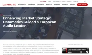 Preview of the Denmark-based Audio Manufacturer Case Study