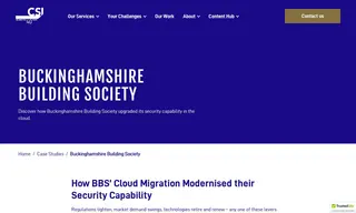 Preview of the Buckinghamshire Building Society Case Study