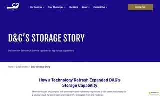Preview of the Domestic and General (d&g) Case Study