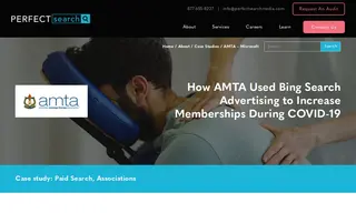 Preview of the American Massage Therapy Association (amta) Case Study