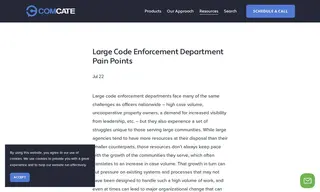 Preview of the Large Code Enforcement Departments Case Study
