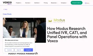 Preview of the Modus Research Case Study
