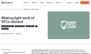 Preview of the The Rugby Football League Case Study