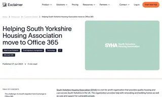 Preview of the South Yorkshire Housing Association (syha) Case Study
