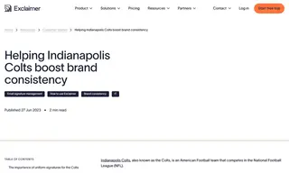 Preview of the Indianapolis Colts Case Study