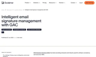 Preview of the GAC Business Solutions Case Study
