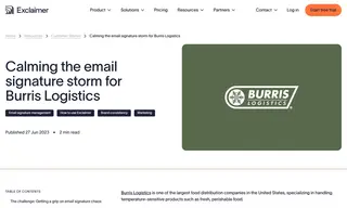 Preview of the Burris Logistics Case Study