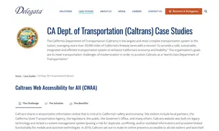 Preview of the Caltrans Case Study