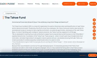 Preview of the Tahoe Fund Case Study