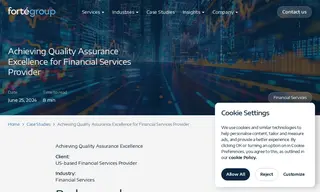 Preview of the US-Based Financial Services Provider Case Study