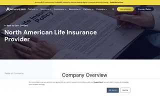 Preview of the North American Life Insurance Provider Case Study