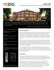 Preview of the University Hospitals of Leicester NHS Trust Case Study