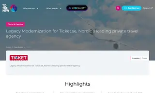 Preview of the Ticket.se Case Study