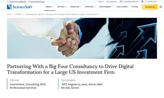 Preview of the Large US Investment Firm Case Study