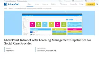 Preview of the UK Social Care Services Provider Case Study