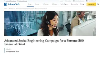 Preview of the Fortune 500 Financial Company Case Study