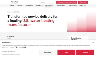 Preview of the Leading U.S. Water Heating Manufacturer Case Study
