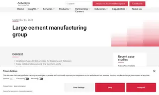 Preview of the Large Cement Manufacturing Group Case Study