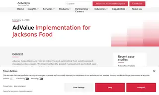 Preview of the Jacksons Food Case Study