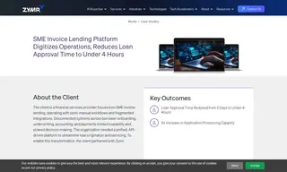 Preview of the SME Invoice Lending Platform Client Case Study