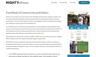 Preview of the Food Bank of Contra Costa and Solano Case Study