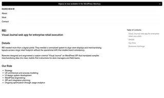 Preview of the REI Case Study