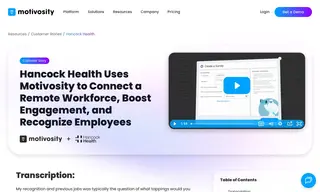 Preview of the Hancock Health Case Study