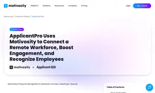 Preview of the ApplicantPro Case Study