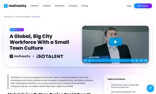 Preview of the IsoTalent Case Study
