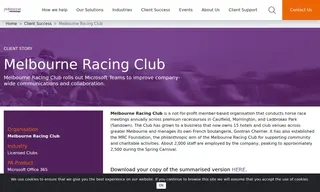 Preview of the Melbourne Racing Club Case Study