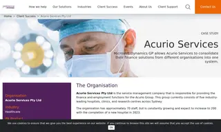 Preview of the Acurio Services Pty Ltd Case Study