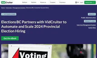 Preview of the Elections BC Case Study