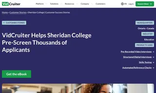 Preview of the Sheridan College Case Study