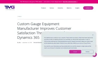 Preview of the Custom Gauge Equipment Manufacturer Case Study